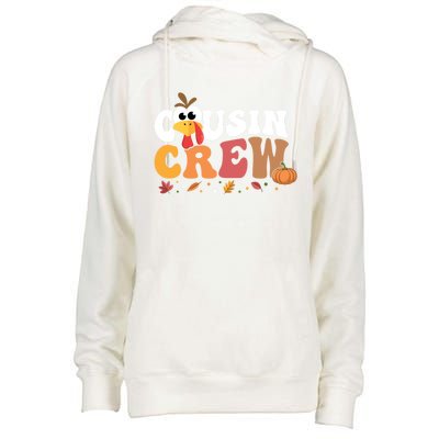 Cousin Crew Thanksgiving Family Matching Turkey Day Fall Great Gift Womens Funnel Neck Pullover Hood