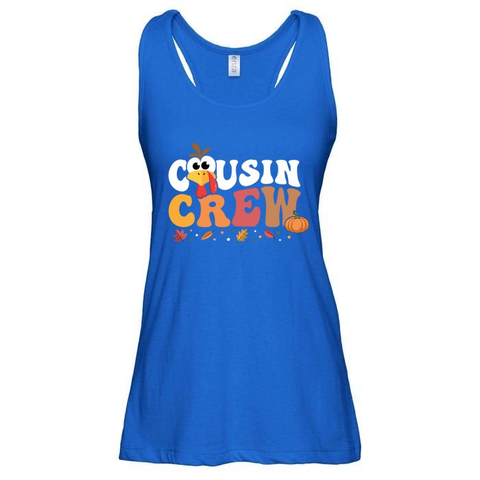 Cousin Crew Thanksgiving Family Matching Turkey Day Fall Great Gift Ladies Essential Flowy Tank