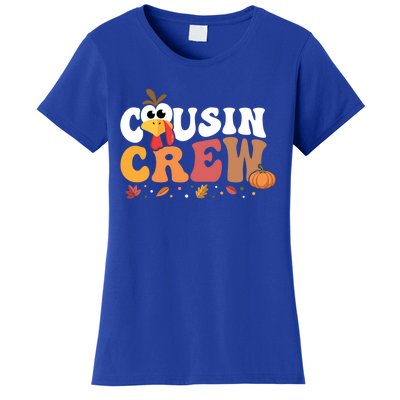 Cousin Crew Thanksgiving Family Matching Turkey Day Fall Great Gift Women's T-Shirt