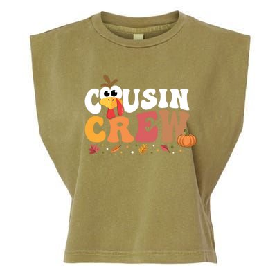 Cousin Crew Thanksgiving Family Matching Turkey Day Fall Great Gift Garment-Dyed Women's Muscle Tee