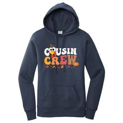 Cousin Crew Thanksgiving Family Matching Turkey Day Fall Great Gift Women's Pullover Hoodie