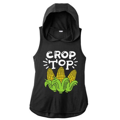 Corn Crop Top Ladies PosiCharge Tri-Blend Wicking Draft Hoodie Tank