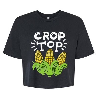 Corn Crop Top Bella+Canvas Jersey Crop Tee