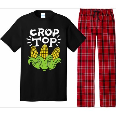 Corn Crop Top Pajama Set