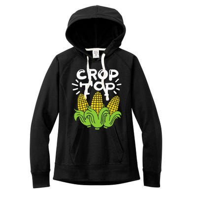 Corn Crop Top Women's Fleece Hoodie