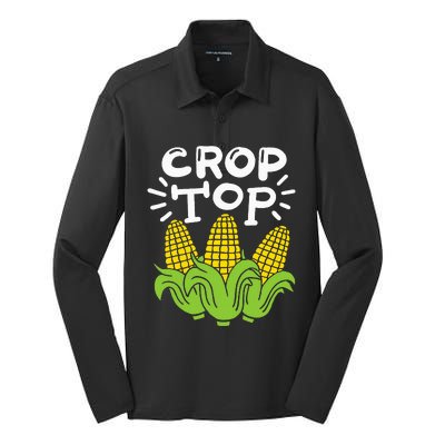 Corn Crop Top Silk Touch Performance Long Sleeve Polo