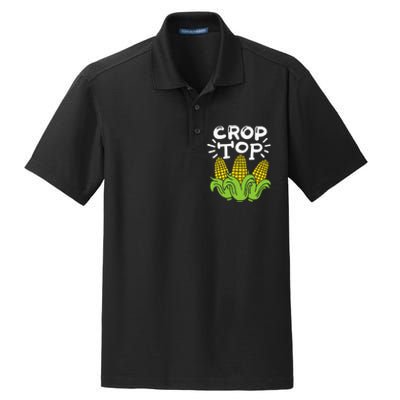 Corn Crop Top Dry Zone Grid Polo