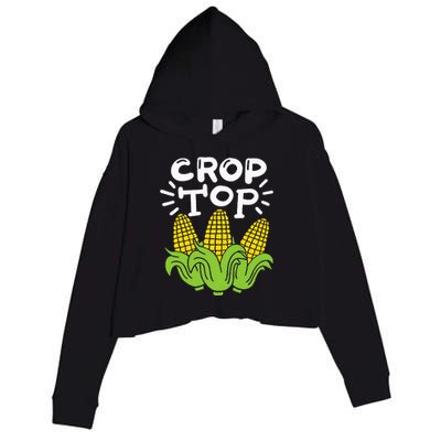 Corn Crop Top Crop Fleece Hoodie