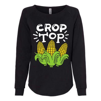 Corn Crop Top Womens California Wash Sweatshirt