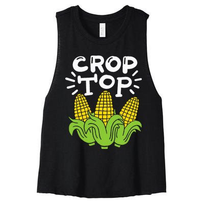 Corn Crop Top Women's Racerback Cropped Tank