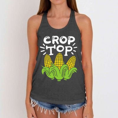 Corn Crop Top Women's Knotted Racerback Tank