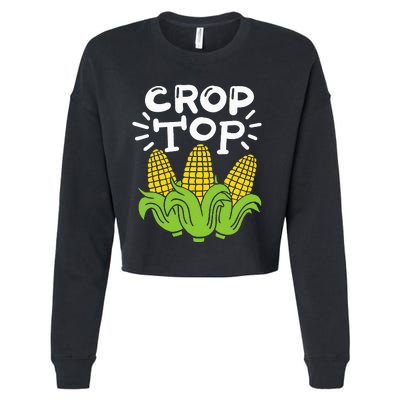 Corn Crop Top Cropped Pullover Crew