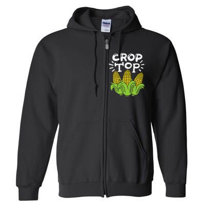 Corn Crop Top Full Zip Hoodie