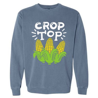 Corn Crop Top Garment-Dyed Sweatshirt