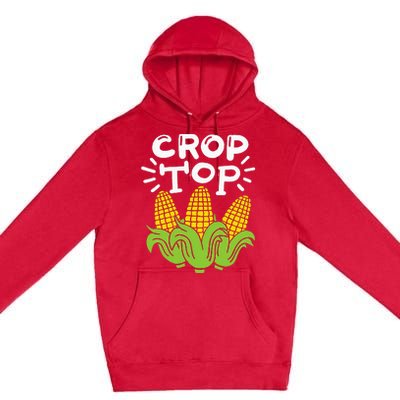 Corn Crop Top Premium Pullover Hoodie