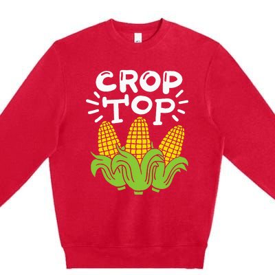 Corn Crop Top Premium Crewneck Sweatshirt