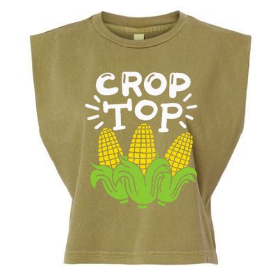 Corn Crop Top Garment-Dyed Women's Muscle Tee