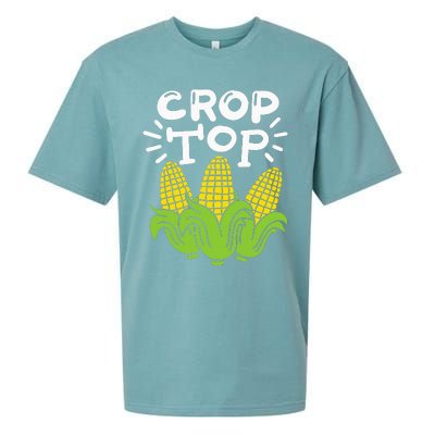 Corn Crop Top Sueded Cloud Jersey T-Shirt