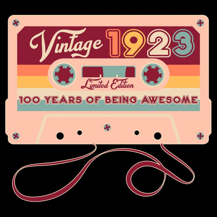 Cute Cassette Tape Limited Edition Vintage 1923 100 Years Of Being Awesome Impact Tech Backpack