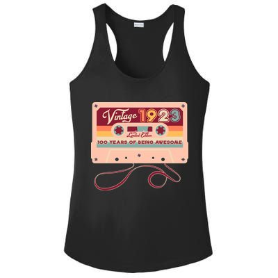 Cute Cassette Tape Limited Edition Vintage 1923 100 Years Of Being Awesome Ladies PosiCharge Competitor Racerback Tank