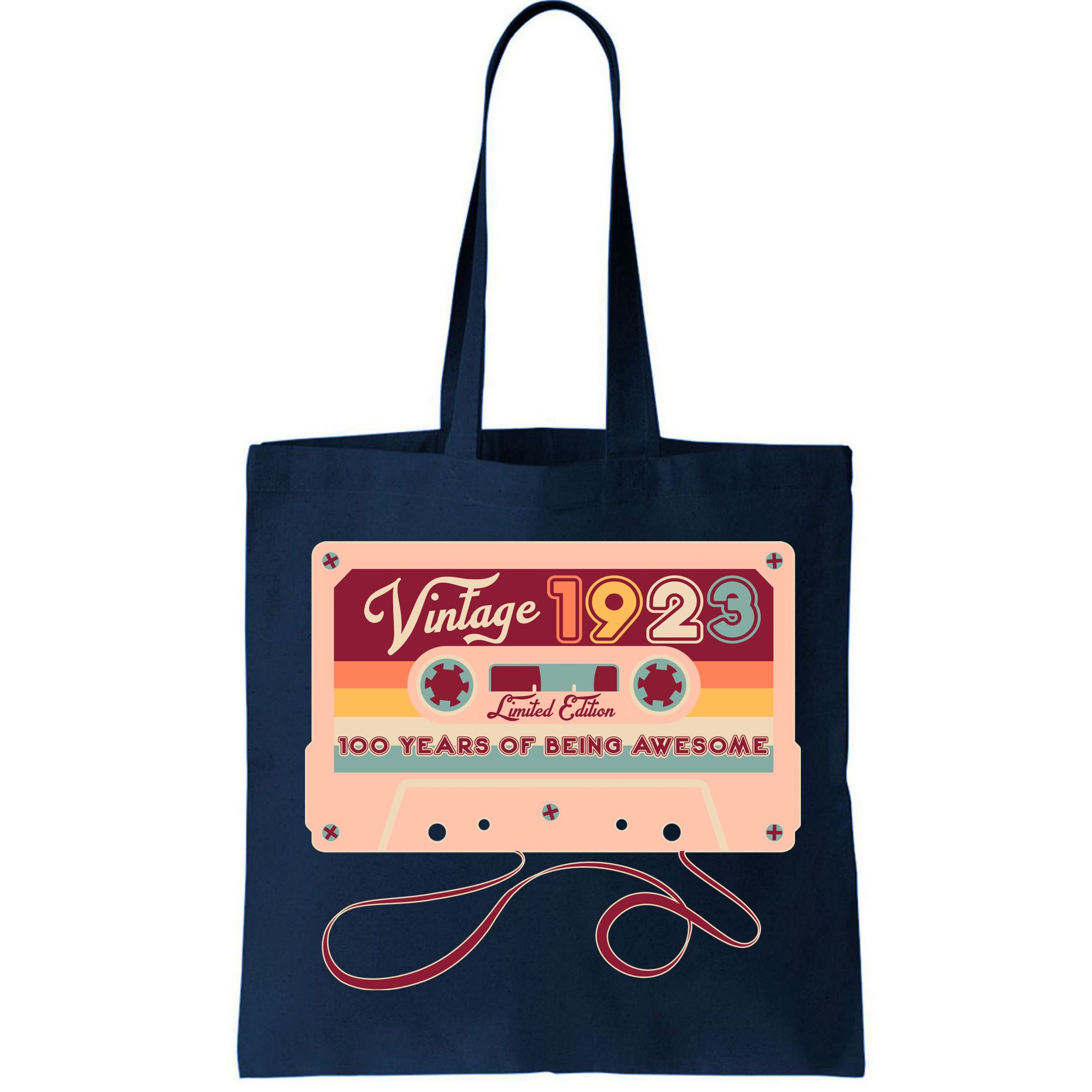 Cute Cassette Tape Limited Edition Vintage 1923 100 Years Of Being Awesome Bag