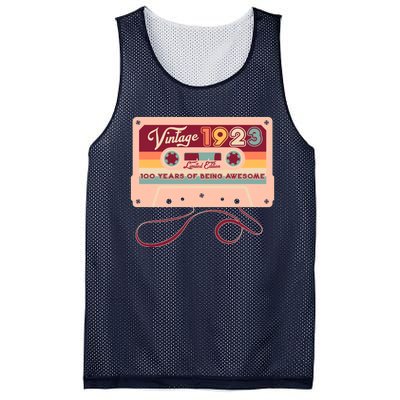 Cute Cassette Tape Limited Edition Vintage 1923 100 Years Of Being Awesome Mesh Reversible Basketball Jersey Tank