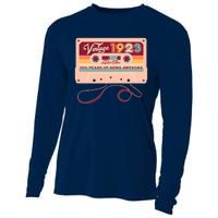 Cute Cassette Tape Limited Edition Vintage 1923 100 Years Of Being Awesome Cooling Performance Long Sleeve Crew