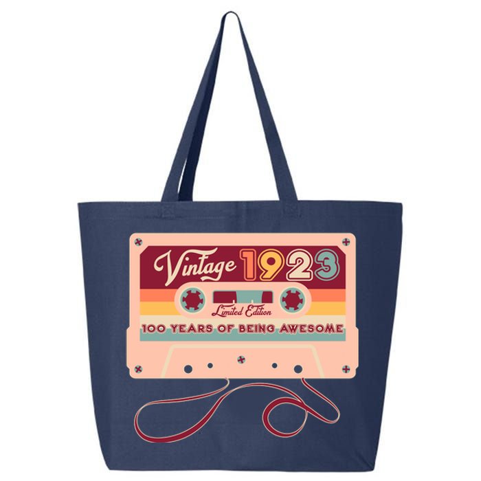 Cute Cassette Tape Limited Edition Vintage 1923 100 Years Of Being Awesome 25L Jumbo Tote