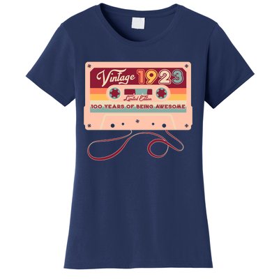 Cute Cassette Tape Limited Edition Vintage 1923 100 Years Of Being Awesome Women's T-Shirt