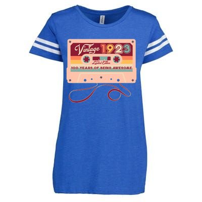 Cute Cassette Tape Limited Edition Vintage 1923 100 Years Of Being Awesome Enza Ladies Jersey Football T-Shirt