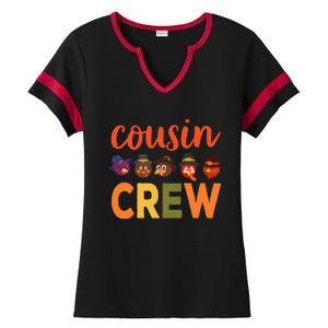 Cousin Crew Thanksgiving Great Gift Cool Gift Ladies Halftime Notch Neck Tee