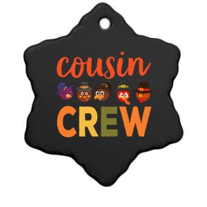 Cousin Crew Thanksgiving Great Gift Cool Gift Ceramic Star Ornament