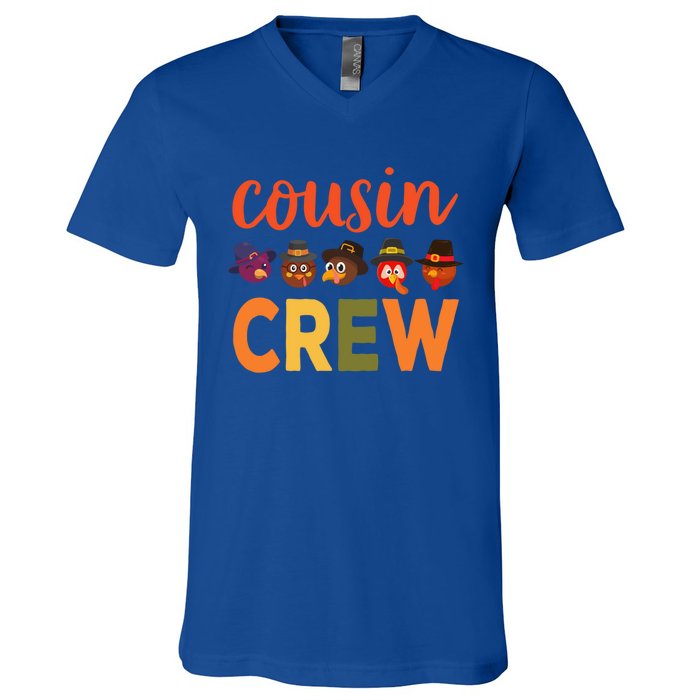 Cousin Crew Thanksgiving Great Gift Cool Gift V-Neck T-Shirt