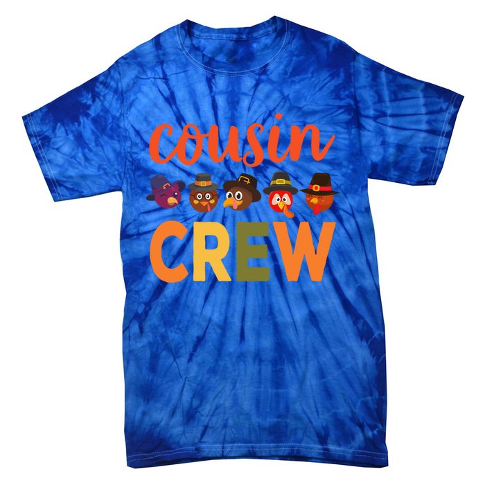 Cousin Crew Thanksgiving Great Gift Cool Gift Tie-Dye T-Shirt