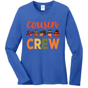 Cousin Crew Thanksgiving Great Gift Cool Gift Ladies Long Sleeve Shirt