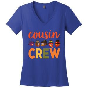 Cousin Crew Thanksgiving Great Gift Cool Gift Women's V-Neck T-Shirt