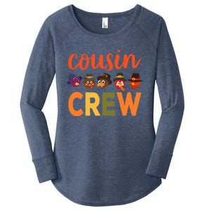 Cousin Crew Thanksgiving Great Gift Cool Gift Women's Perfect Tri Tunic Long Sleeve Shirt