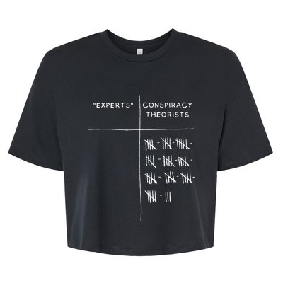 Cool Conspiracy Theorist Art For Conspiracy Theory Bella+Canvas Jersey Crop Tee