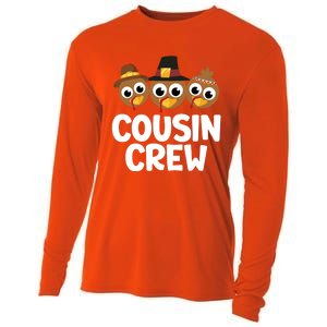 Cousin Crew Turkey Matching Family Thanksgiving Pjs Pajamas Gift Cooling Performance Long Sleeve Crew