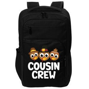 Cousin Crew Turkey Matching Family Thanksgiving Pjs Pajamas Gift Impact Tech Backpack