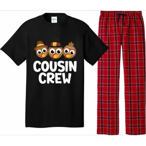 Cousin Crew Turkey Matching Family Thanksgiving Pjs Pajamas Gift Pajama Set