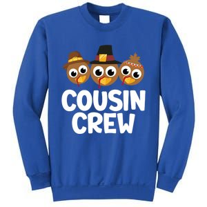 Cousin Crew Turkey Matching Family Thanksgiving Pjs Pajamas Gift Sweatshirt