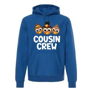 Cousin Crew Turkey Matching Family Thanksgiving Pjs Pajamas Gift Premium Hoodie