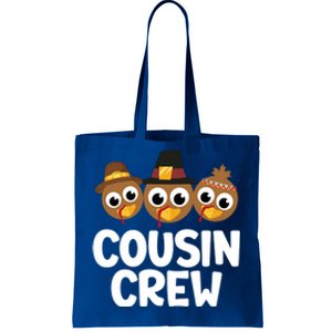 Cousin Crew Turkey Matching Family Thanksgiving Pjs Pajamas Gift Tote Bag