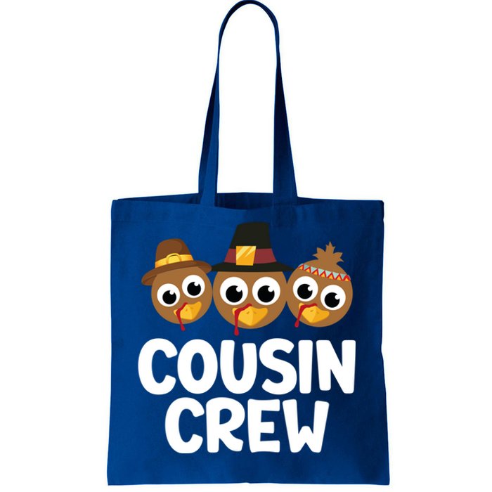 Cousin Crew Turkey Matching Family Thanksgiving Pjs Pajamas Gift Tote Bag