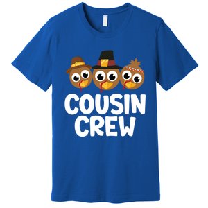 Cousin Crew Turkey Matching Family Thanksgiving Pjs Pajamas Gift Premium T-Shirt