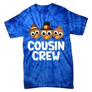 Cousin Crew Turkey Matching Family Thanksgiving Pjs Pajamas Gift Tie-Dye T-Shirt