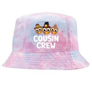 Cousin Crew Turkey Matching Family Thanksgiving Pjs Pajamas Gift Tie-Dyed Bucket Hat