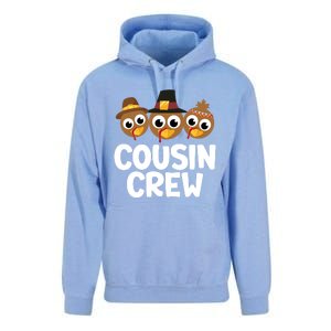 Cousin Crew Turkey Matching Family Thanksgiving Pjs Pajamas Gift Unisex Surf Hoodie