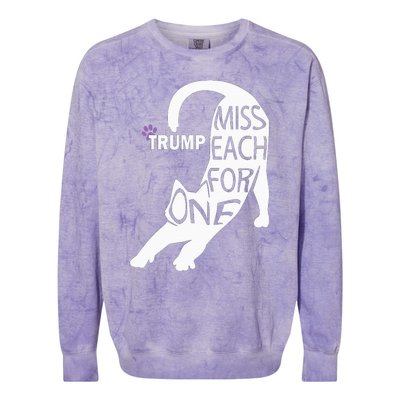 Cat Cute Trump One For Each Colorblast Crewneck Sweatshirt